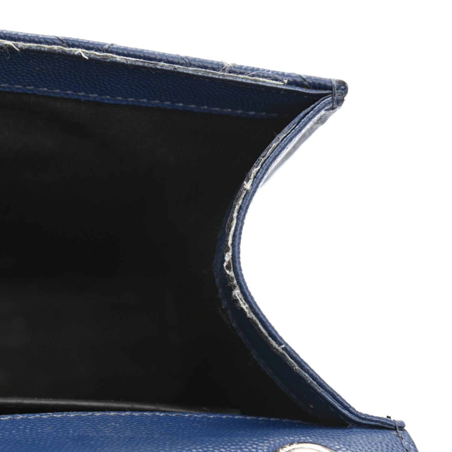 Grain De Poudre Textured Mixed Matelasse Triquilt Medium Monogram Satchel Denim