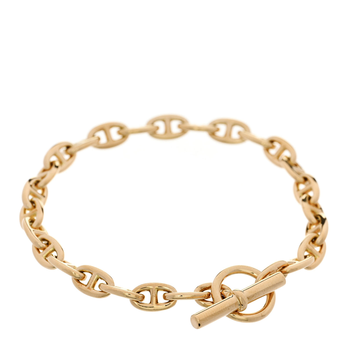 Hermes 18K Yellow Gold TPM Chaine d'Ancre Bracelet 2 of 4