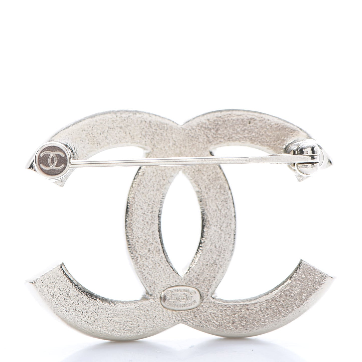 Crystal Palais Garnier CC Brooch Silver