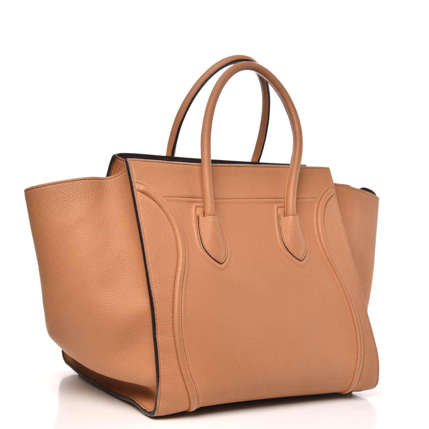 Baby Grained Calfskin Medium Phantom Luggage Camel