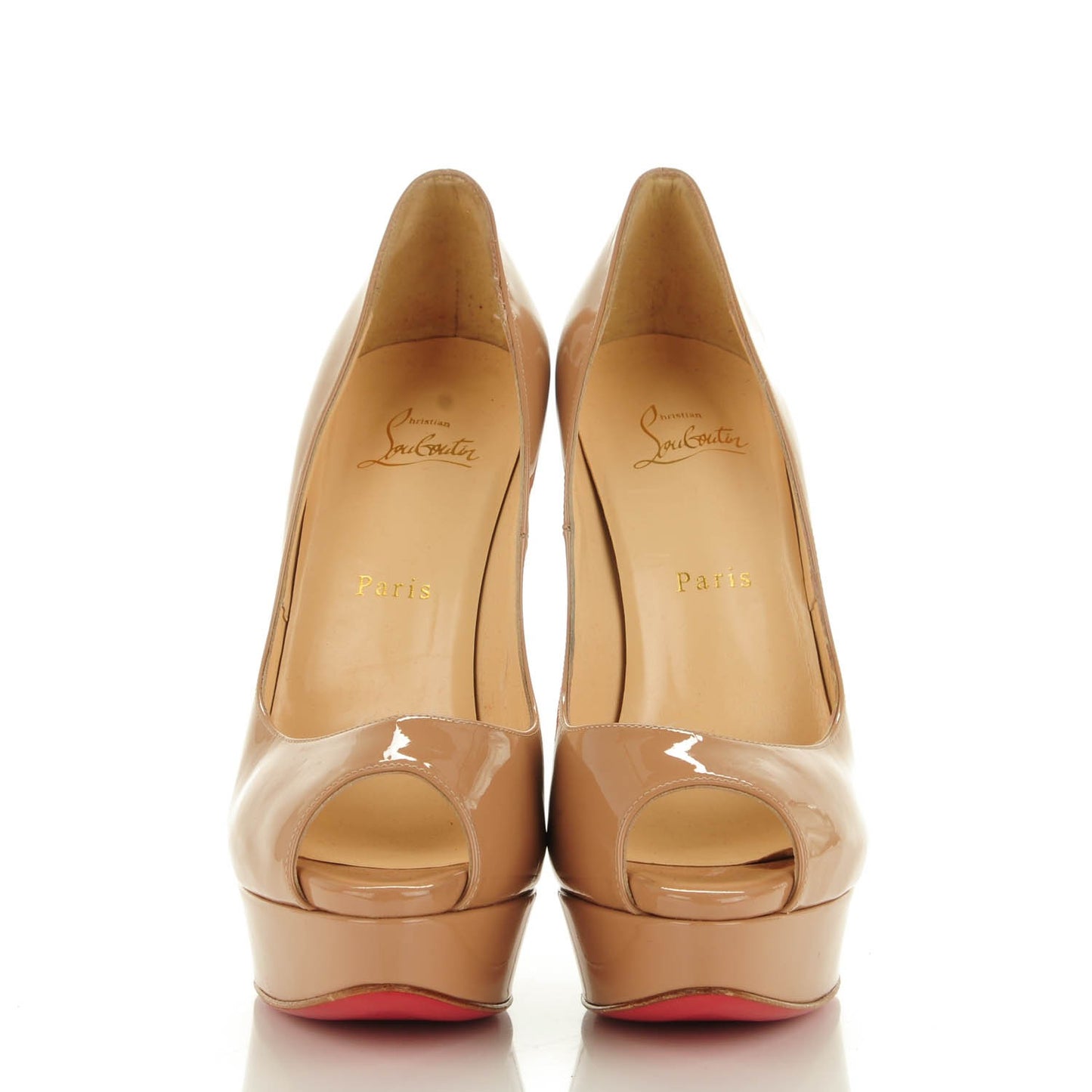Patent Lady Peep 150 Pumps 40 Nude
