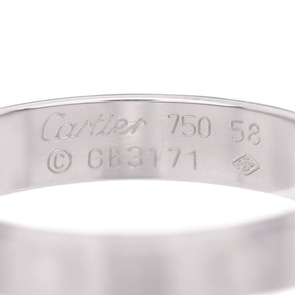 Cartier 18K White Gold 3.5mm LOVE Wedding Band Ring 58 8.5 4 of 4