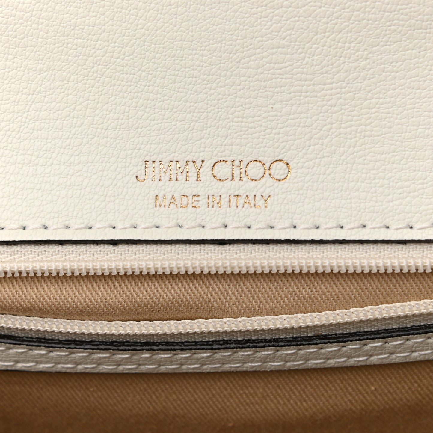 Calfskin Snakeskin Embossed Bag White