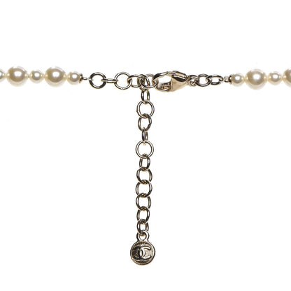 Chanel Pearl Cluster CC Long Necklace Gold 5 of 7
