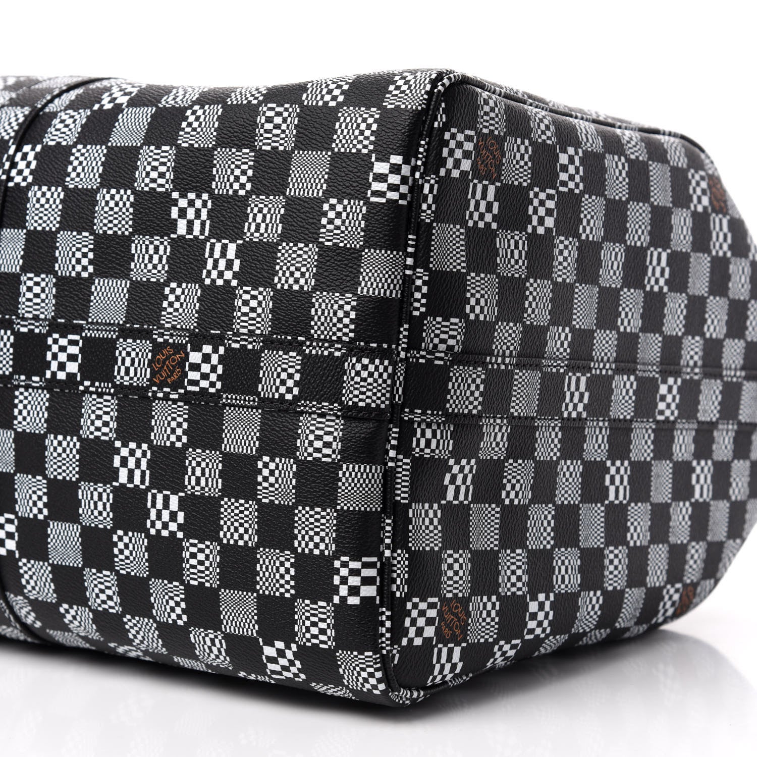 Louis Vuitton Damier Distorted Keepall Bandouliere 50 Black White 7 of 8