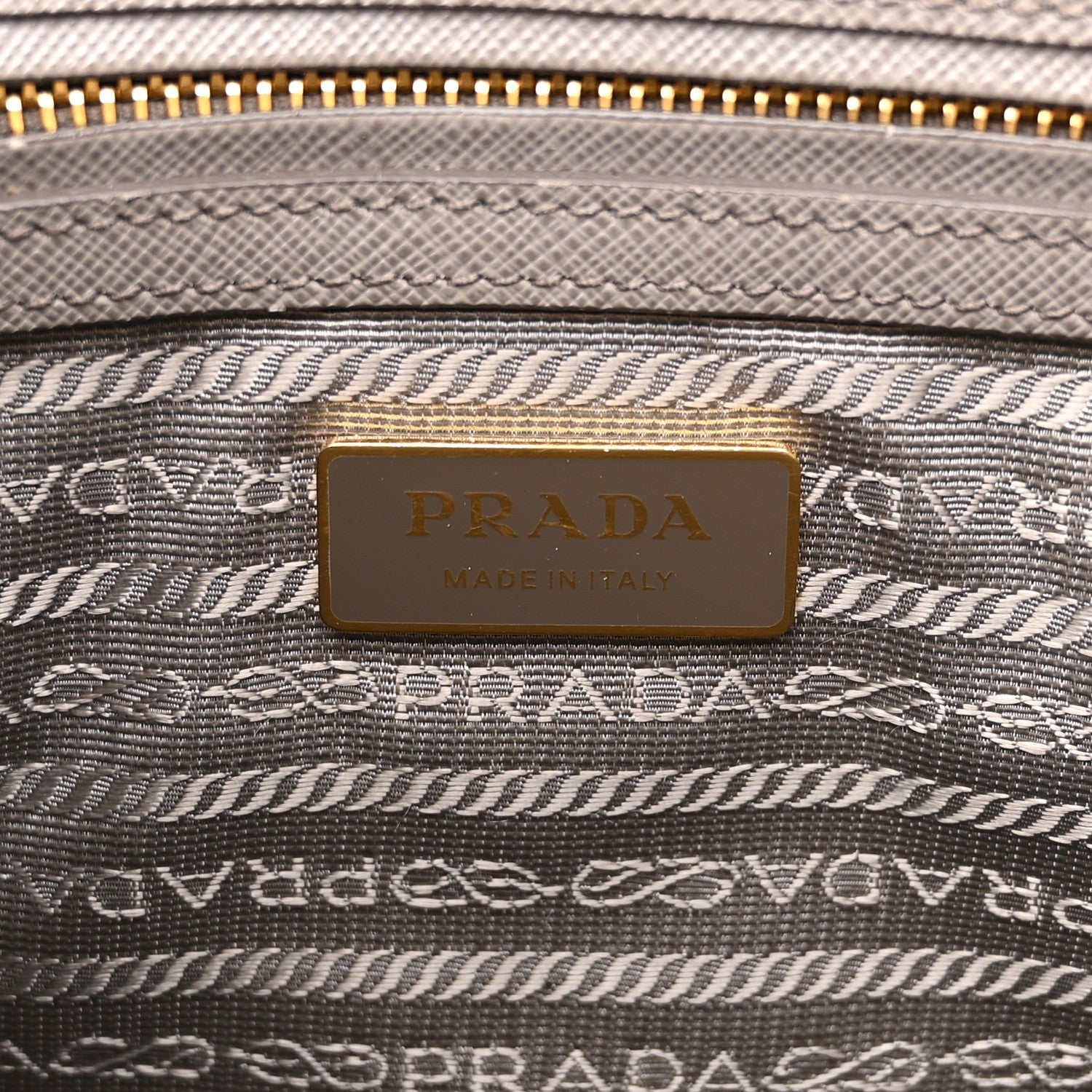 Prada Saffiano Galleria Front Pocket Tote Argilla 6 of 15