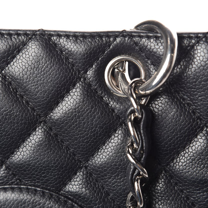 Chanel Caviar Quilted Grand Shopping Tote GST Black 9 of 15