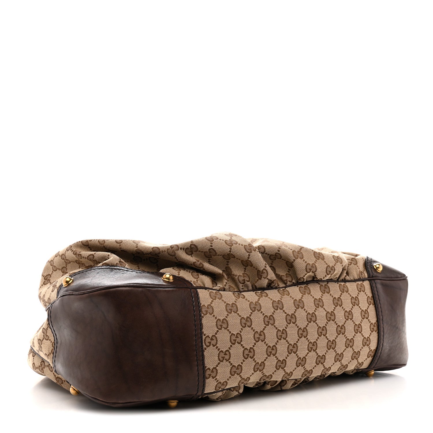 Gucci Monogram Large Jockey Hobo Dark Brown 4 of 13