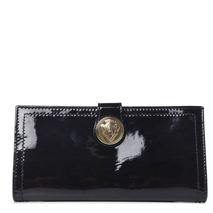 Gucci Patent Hysteria Continental Wallet Black 1 of 9