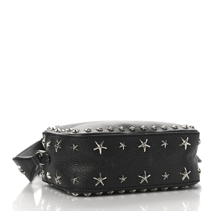 Jimmy Choo Calfskin Star Studded Pegasi Camera Crossbody Bag Black 4 of 8