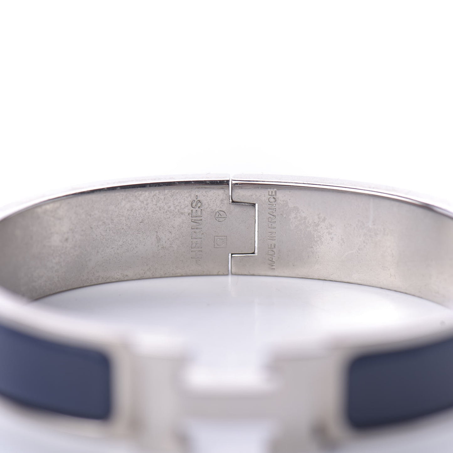 Narrow Enamel Clic Clac H Bracelet PM Bleu Indigo