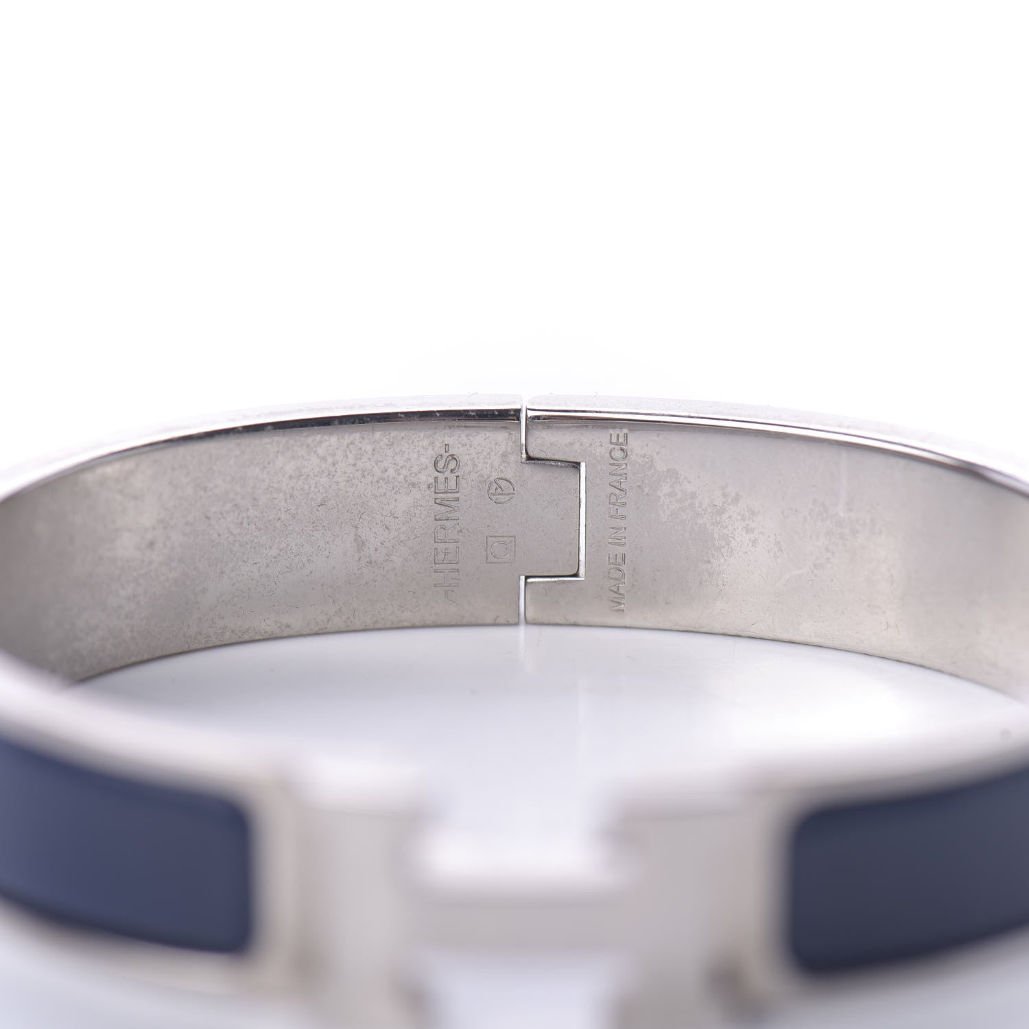 Hermes Narrow Enamel Clic Clac H Bracelet PM Bleu Indigo 4 of 5