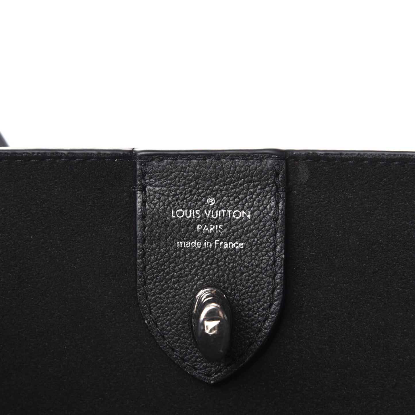 Calfskin Lockme Go Tote Black