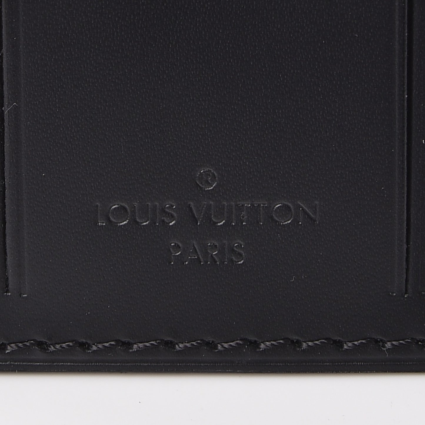 Calfskin Luggage Tag Black