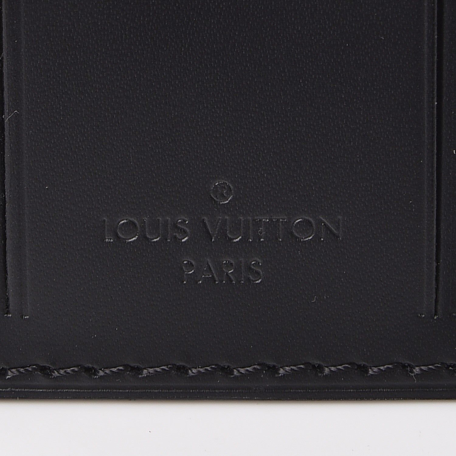 Louis Vuitton Calfskin Luggage Tag Black 3 of 5