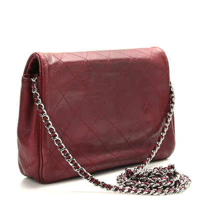 Chanel Calfskin Diamond Stitched Flap Red 4 of 11