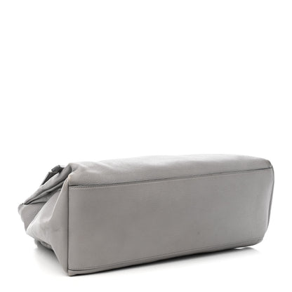 Givenchy Grained Calfskin Medium Pandora Pure Flap Bag Pearl Grey 4 of 10