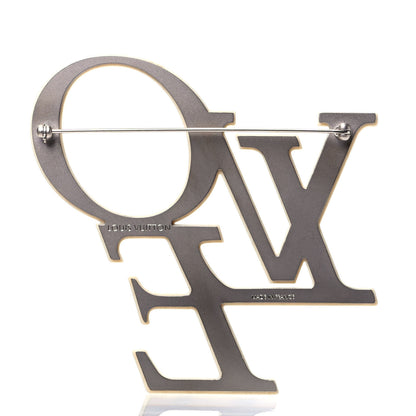 Louis Vuitton Swarovski Crystal Love LVoe Brooch 2 of 4