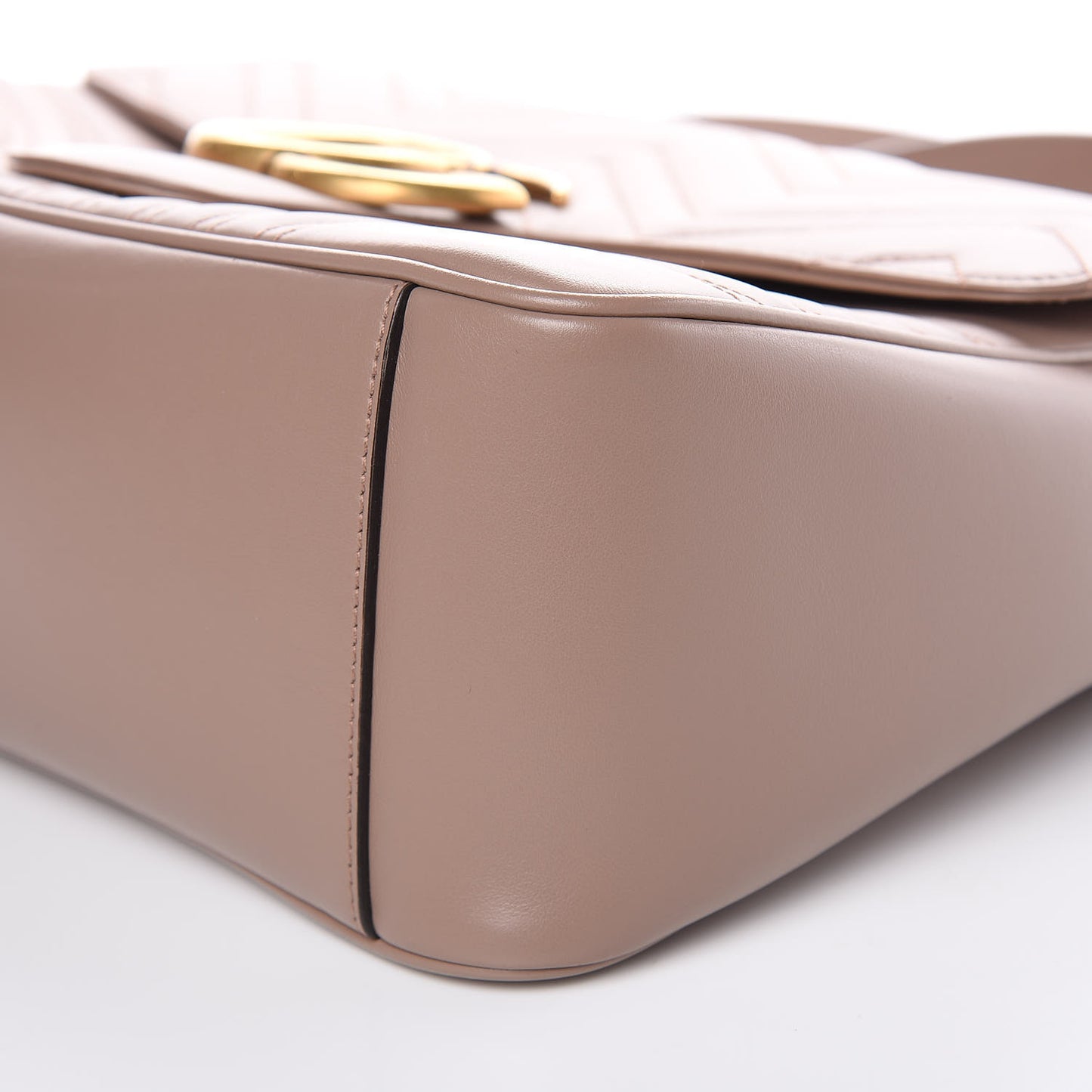 Calfskin Matelasse Medium GG Marmont Top Handle Shoulder Bag Porcelain Rose