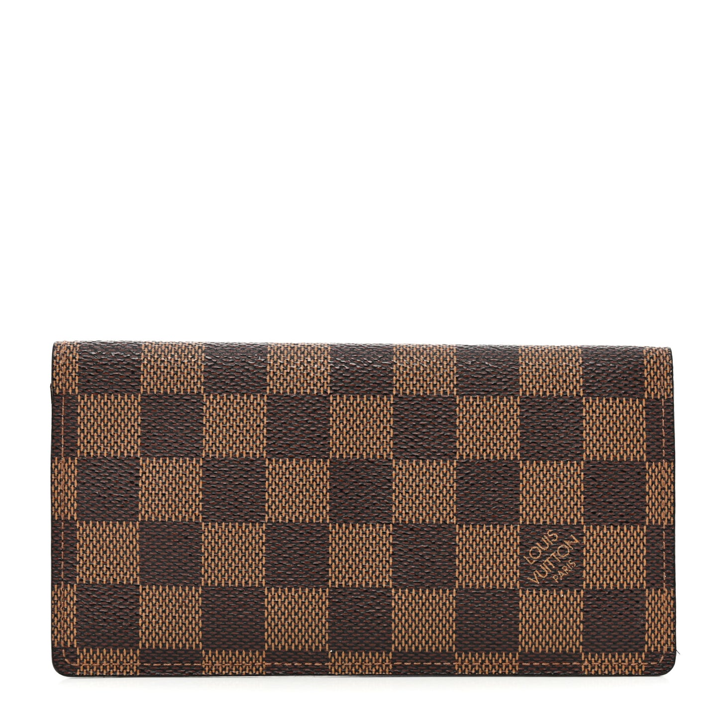 Damier Ebene Checkbook Cover Wallet