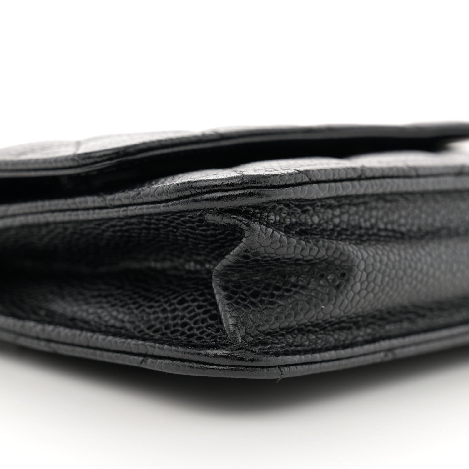 Chanel Caviar Quilted Wallet on Chain WOC Black 10 of 12