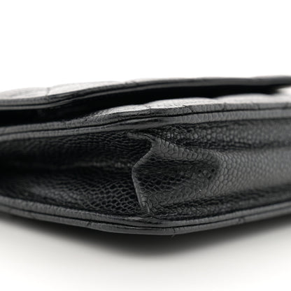 Chanel Caviar Quilted Wallet on Chain WOC Black 10 of 12