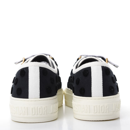 Christian Dior Canvas Dot Walk'N'Dior Low Top Sneakers 36 Black 5 of 11