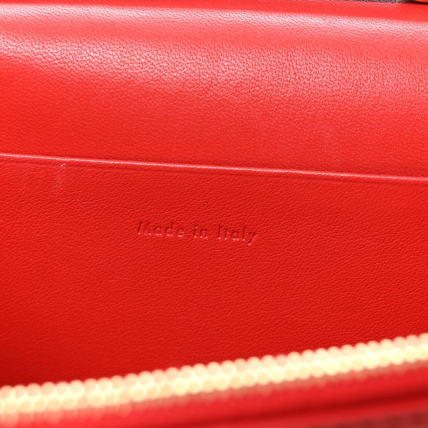 Smooth Lambskin Frame Evening Chain Clutch Scarlet Chalk