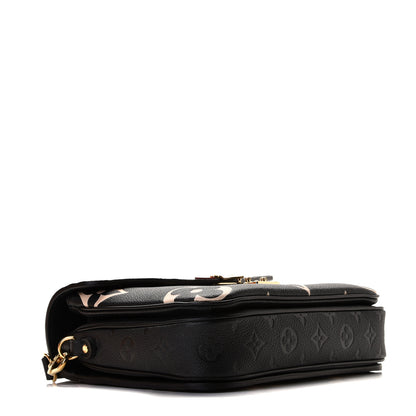 Louis Vuitton Empreinte Monogram Giant Crafty Pochette Metis Black Creme 4 of 6