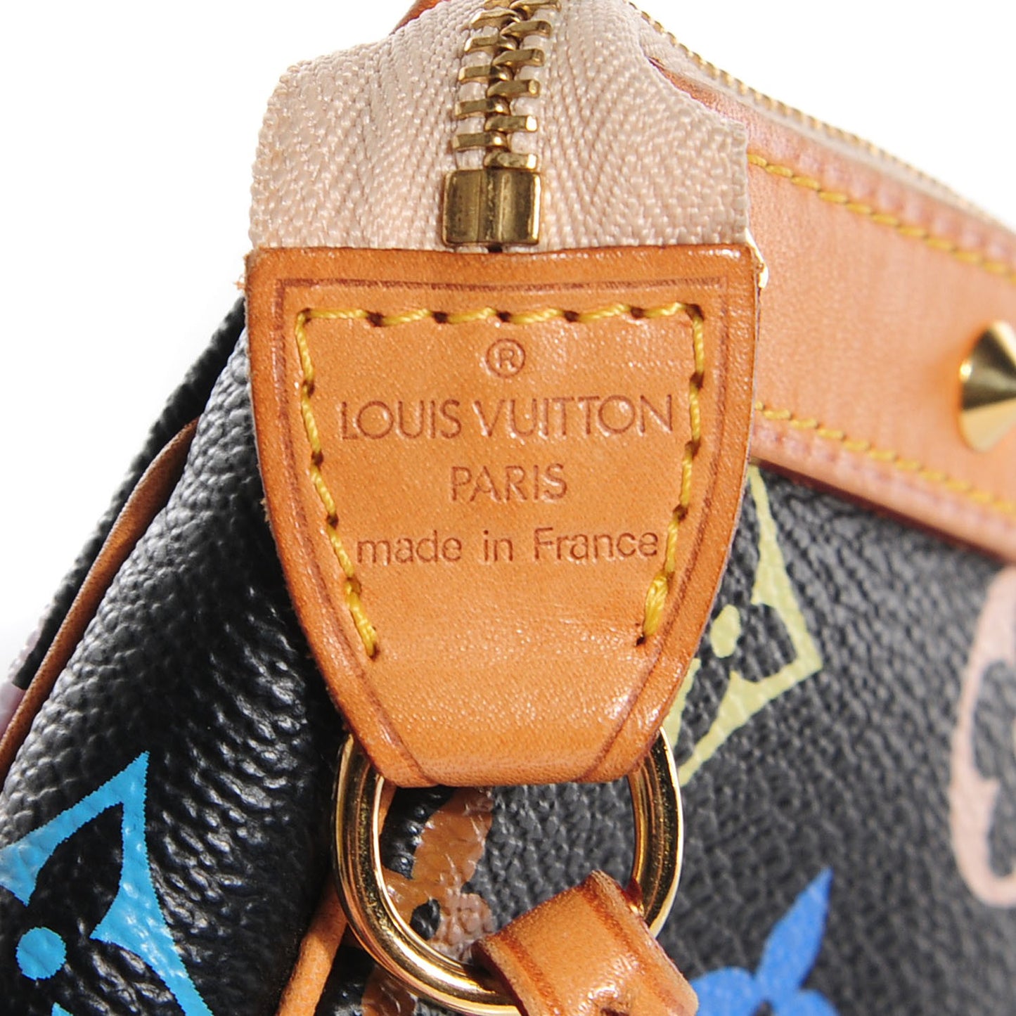 Monogram Multicolor Pochette Accessories Black
