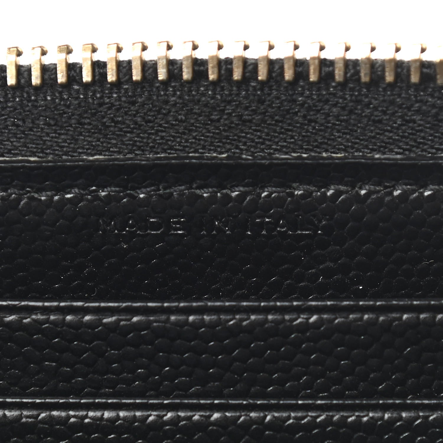 Saint Laurent Grain De Poudre Matelasse Chevron Monogram Zip Around Wallet Black 7 of 14