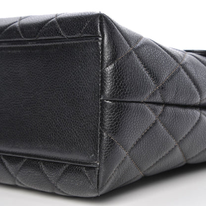 Chanel Caviar Quilted Jumbo Kelly Flap Black 12 of 12