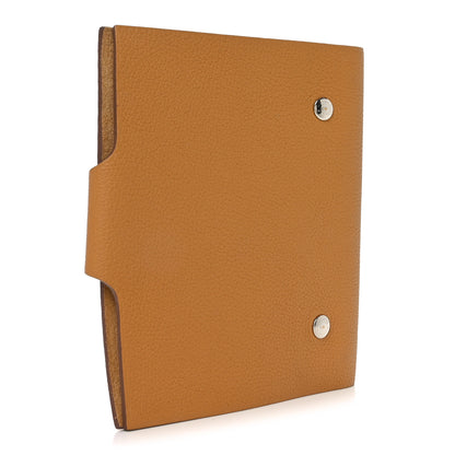 Hermes Taurillon Clemence Ulysse PM Notebook Cover Natural Sable 3 of 6