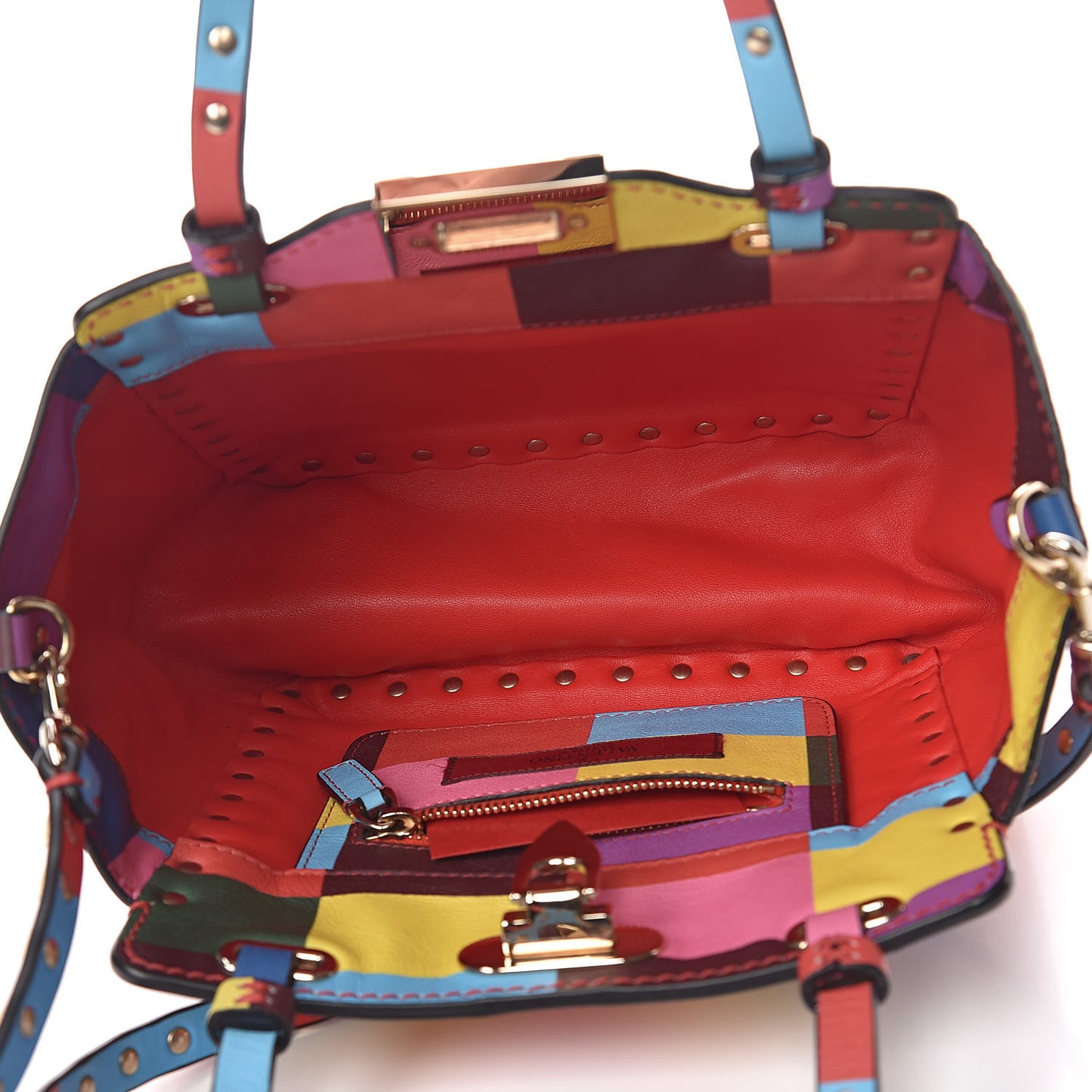 Vitello 1973 Mini Rockstud Tote Multicolor