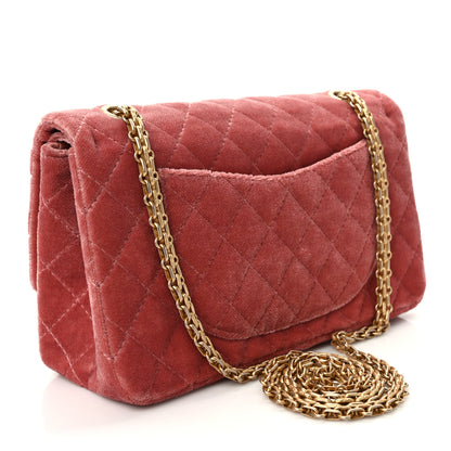 Chanel Velvet Quilted 2.55 Reissue 225 Flap Pink 3 of 9