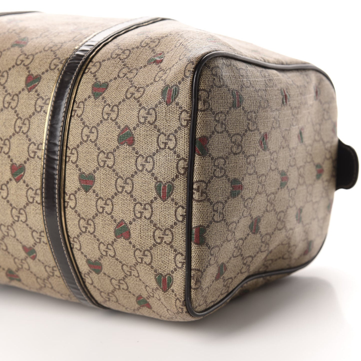 GG Plus Monogram Hearts Medium Joy Boston Dark Brown