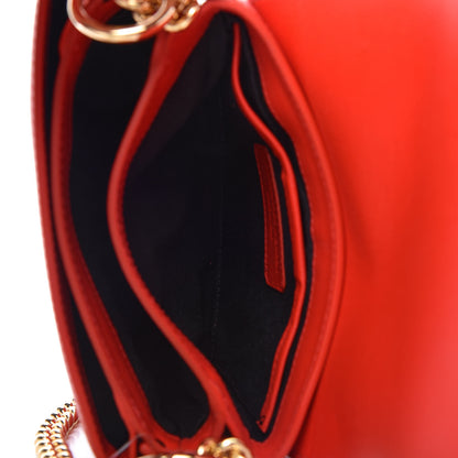 Alexander McQueen Calfskin Small Twin Skull Chain Crossbody Red 6 of 10