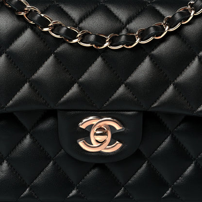 Chanel Lambskin Quilted Small Double Flap Black 8 of 12
