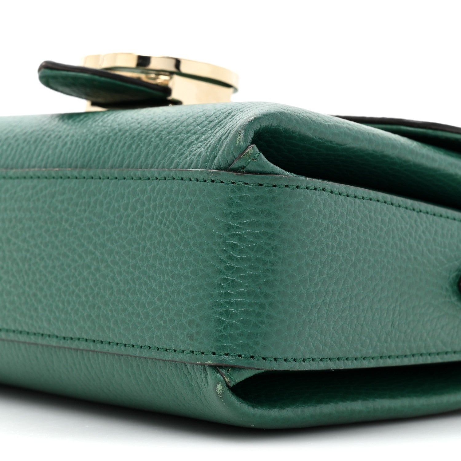 Gucci Dollar Calfskin Interlocking G Crossbody Bag Emerald 9 of 18