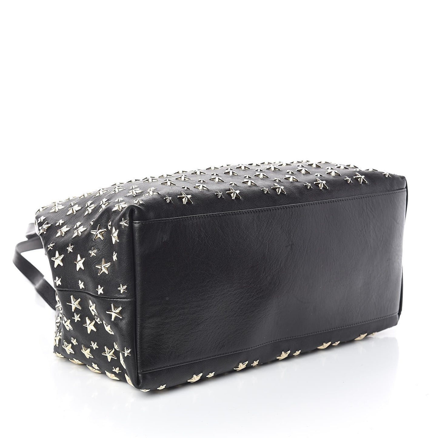 Calfskin Sofia Star Studded Tote Black