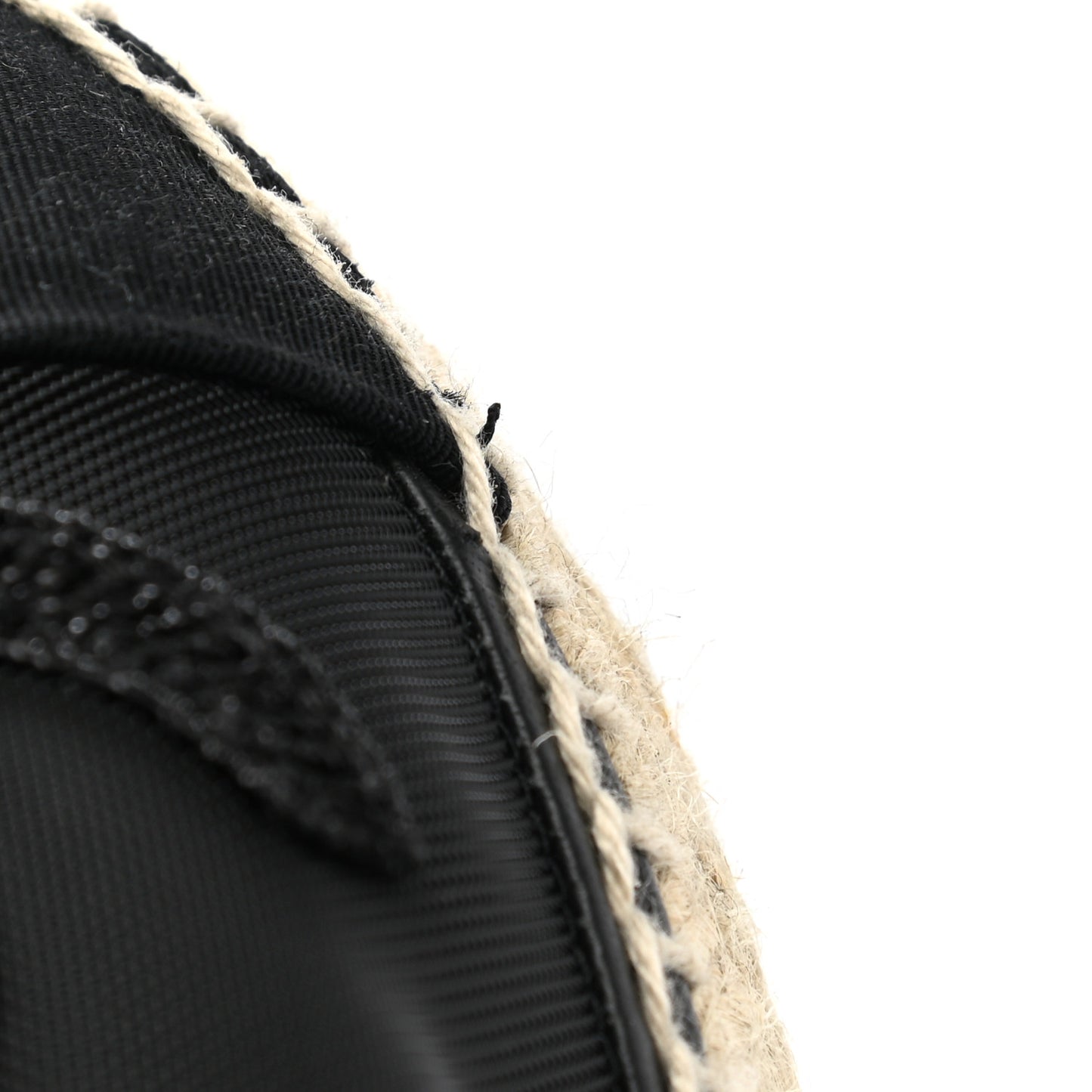 Mesh Grosgrain CC Espadrilles 38 Black