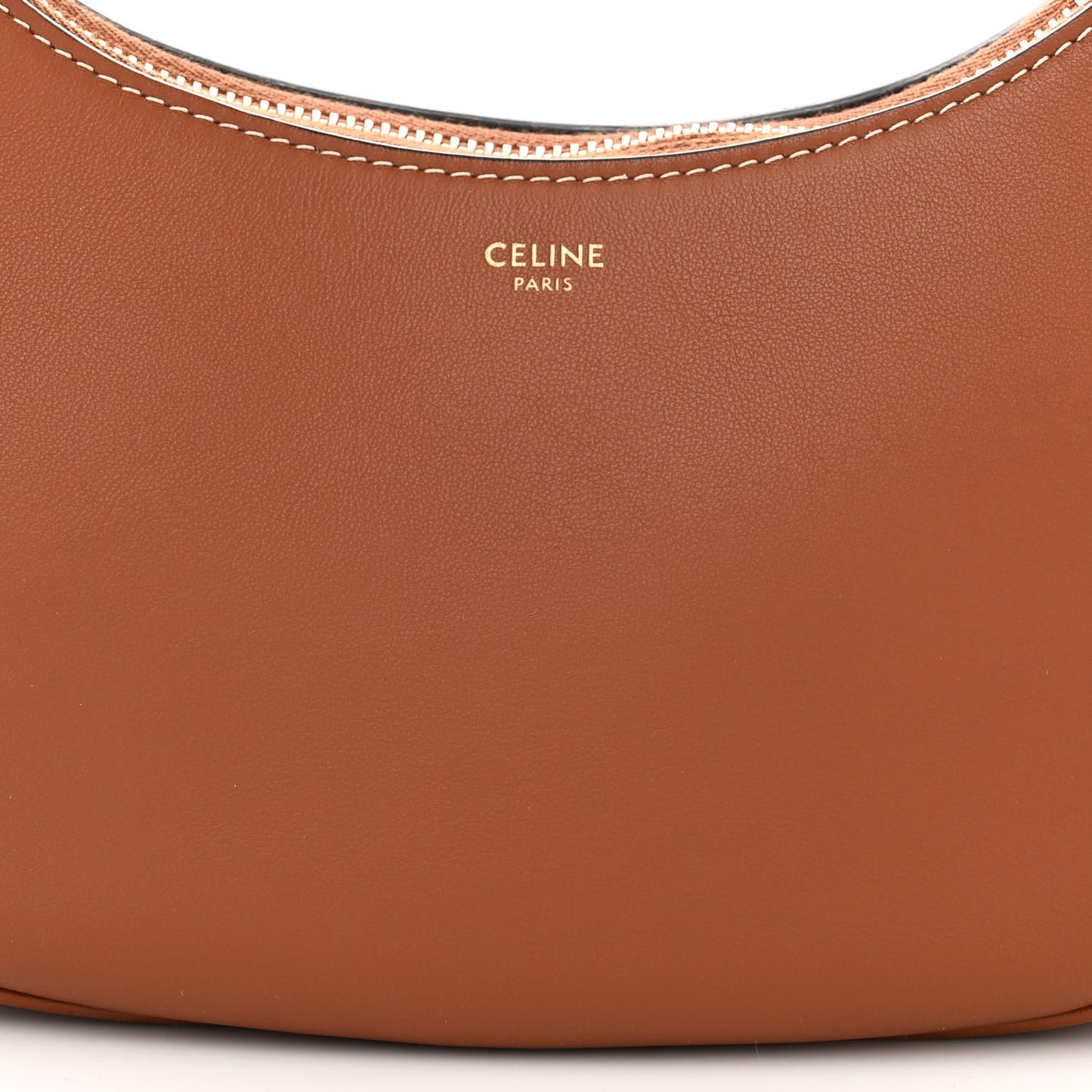 Smooth Calfskin Medium Strap Ava Shoulder Bag Tan
