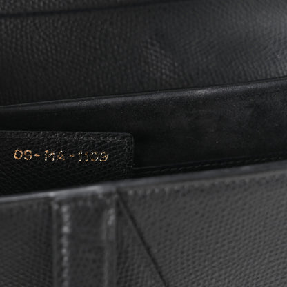 Christian Dior Grained Calfskin Saddle Bag Black 7 of 10