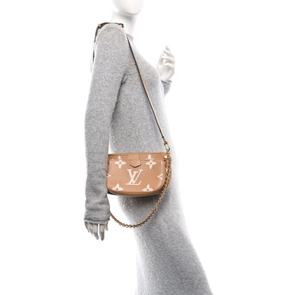 Louis Vuitton Empreinte Monogram Giant Multi Pochette Accessories Arizona Creme 2 of 10
