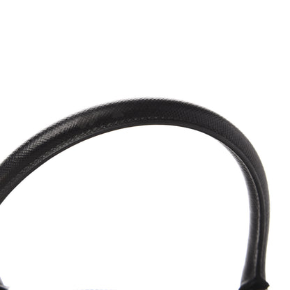 Prada Saffiano Mini Galleria Double Zip Tote Black Talco 11 of 12