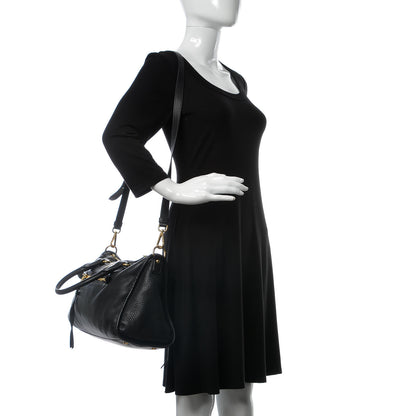 Prada Vitello Daino Shopping Satchel Black 2 of 8