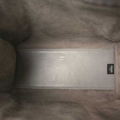 Fendi Vitello King Plexiglass Logo Embossed Medium Fendi Sunshine Shopper Tote Moon 5 of 10