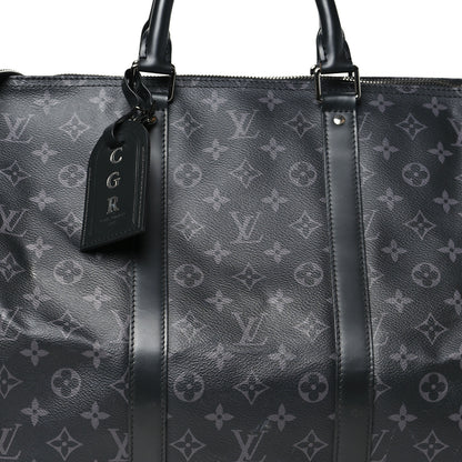 Louis Vuitton Monogram Eclipse Keepall Bandouliere 55 6 of 9