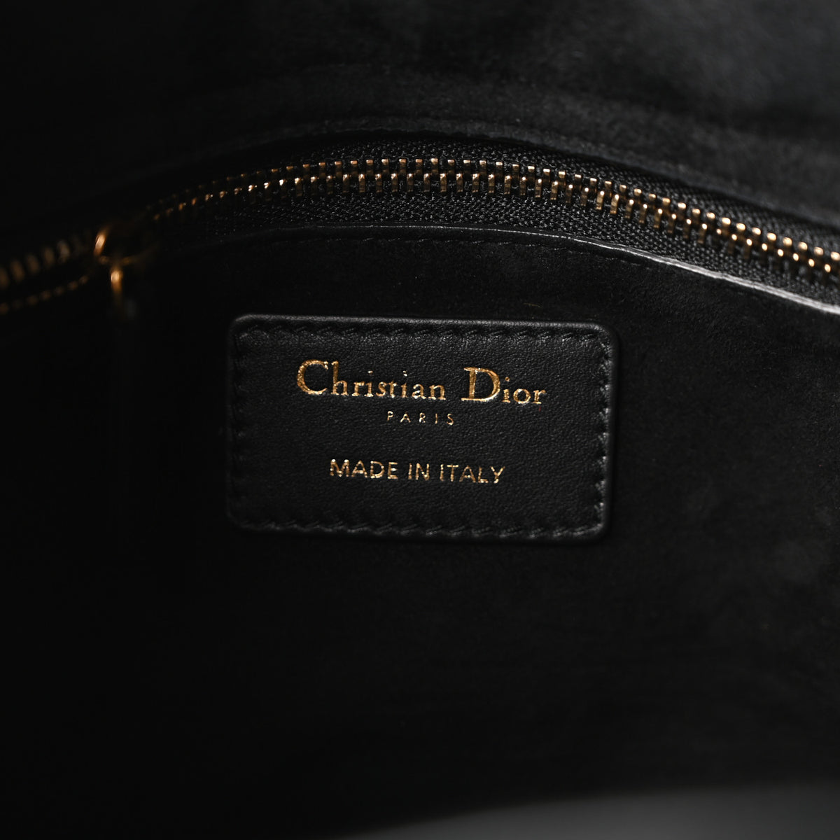 Calfskin Cannage Studded Medium Supple Lady Dior Black