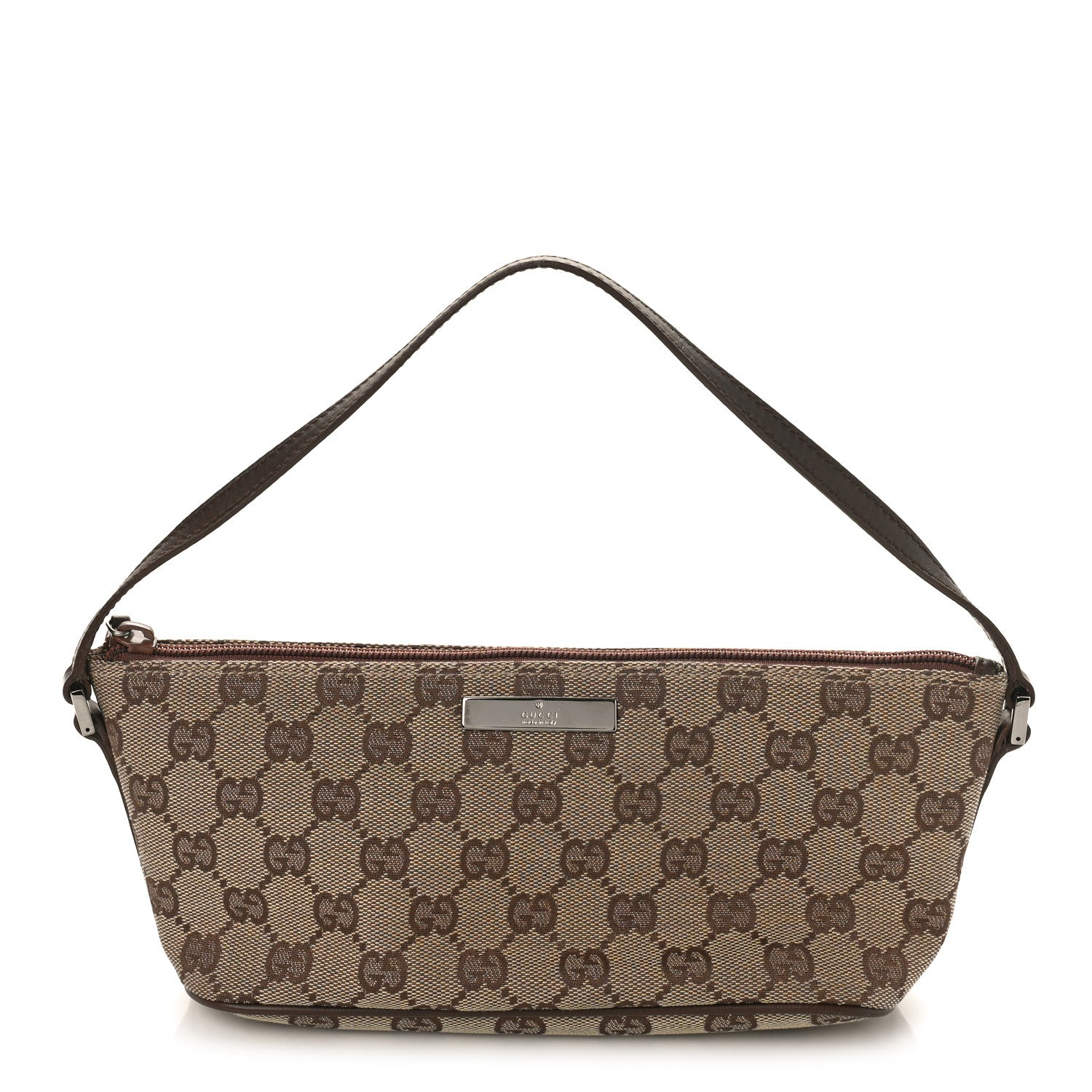 Gucci Monogram Boat Pochette Brown 1 of 9